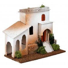 Casa araba in sughero cm 25x12x20 h per presepe Mondo Presepi 2