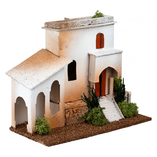 Casa araba in sughero cm 25x12x20 h per presepe Mondo Presepi