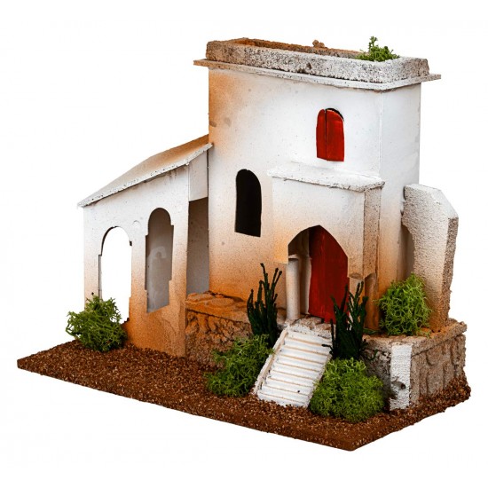 Casa araba in sughero cm 25x12x20 h per presepe Mondo Presepi