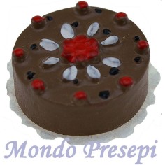 Pastel de chocolate Ø 2,5 cm Mundo Pesebres