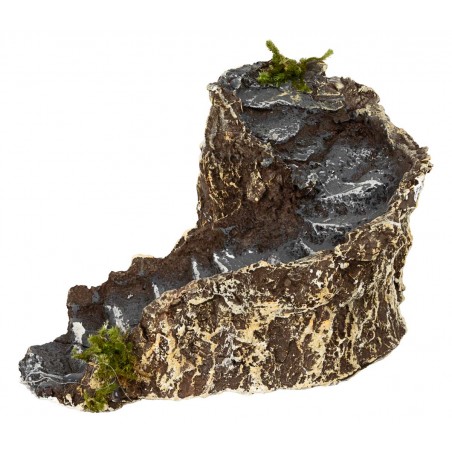 Resin staircase with left curve for Mondo nativity scene