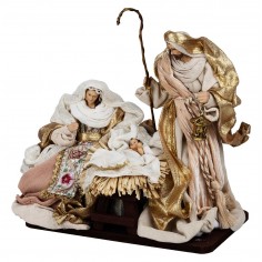 Natività 25 cm in resina in blocco 2