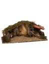 Capanna con fienile e scala cm 54x25x21h per presepe Mondo