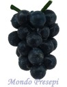 Racimo de uva negra cm 1,2