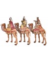 Set of 3 Wise Men on camels series 19 cm Fontanini for nativity scene