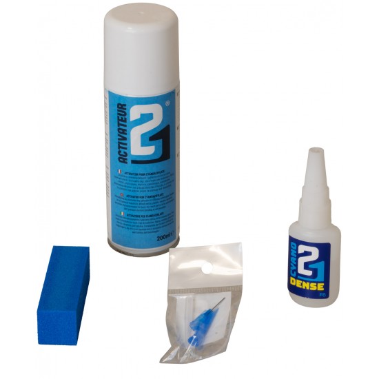 Kit colla cianoacrilato denso Colle21 gr 21+attivatore spray