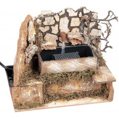 Working elevated fountain cm 20x14x19 h for Mondo nativity scene