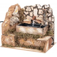 Working elevated fountain cm 20x14x19 h for Mondo nativity scene 2