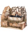 Fontana rialzata funzionante cm 20x14x19 h per presepe Mondo