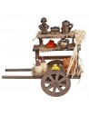 Carretto in legno da mercato cm 16x5,5x13 h