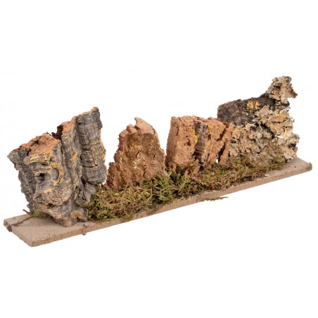 Montañas de corcho cm 24x4x7 h para belén Mondo Presepi