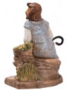 Seated shepherd with sheep from the 12 cm Fontanini series
