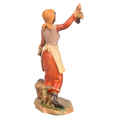 Woman picking grapes 9.5 cm Fontanini