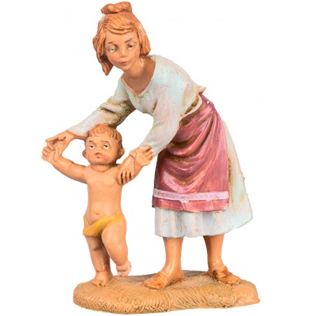 Madre con niño 10 cm Fontanini
