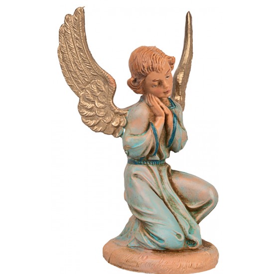 Angelo inginocchiato 10 cm Fontanini per presepe Mondo Presepi