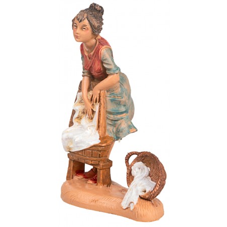 Lavandaia 10 cm Fontanini per presepe Mondo Presepi