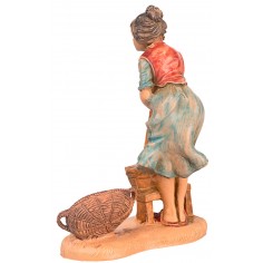 Lavandaia 10 cm Fontanini per presepe Mondo Presepi 2