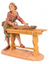 Falegname con pialla 10 cm Fontanini per presepe Mondo Presepi