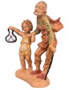 Old man with child 10 cm Fontanini