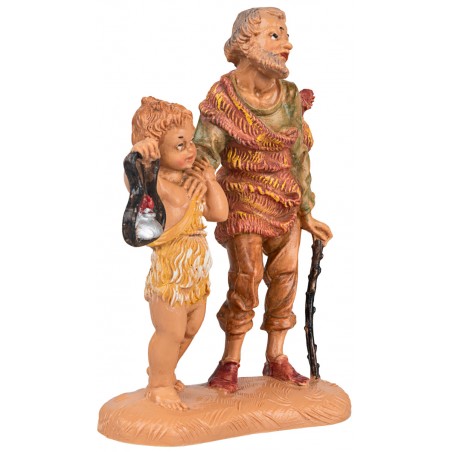Viejo con niño 10 cm Fontanini