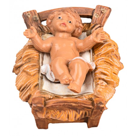 Bambin Gesù con culla rimovibile 9,5 cm Fontanini per presepe