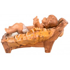 Bambin Gesù con culla rimovibile 9,5 cm Fontanini per presepe 2
