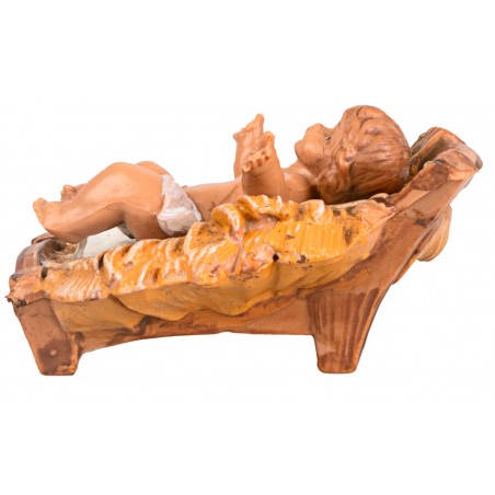 Bambin Gesù con culla rimovibile 9,5 cm Fontanini per presepe