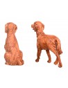 Coppia di cani serie 9,5 cm Fontanini per presepe Mondo Presepi