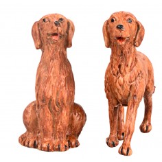 Pareja de perros serie 9,5 cm Fontanini