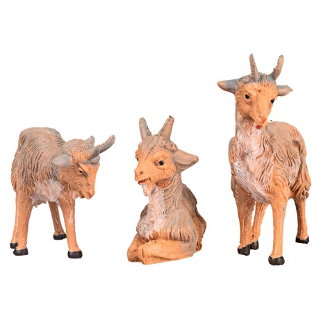 Set 3 goats 10 cm Fontanini series