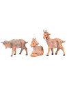 Set 3 capre serie 10 cm Fontanini per presepe Mondo Presepi