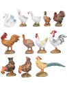 Juego de 12 aves de corral serie 10 cm Fontanini