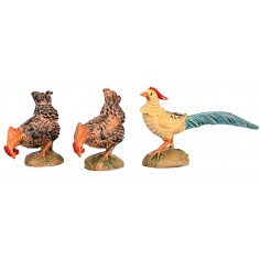 Set 12 fowl series 10 cm Fontanini 2