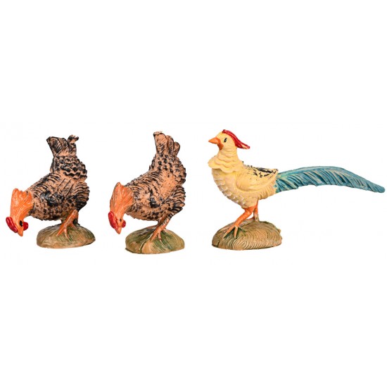 Set 12 fowl series 10 cm Fontanini