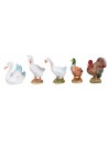 Set 12 gallinacei serie 10 cm Fontanini per presepe Mondo