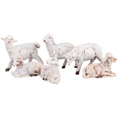Ovejas set de 6 piezas Fontanini serie 10 cm