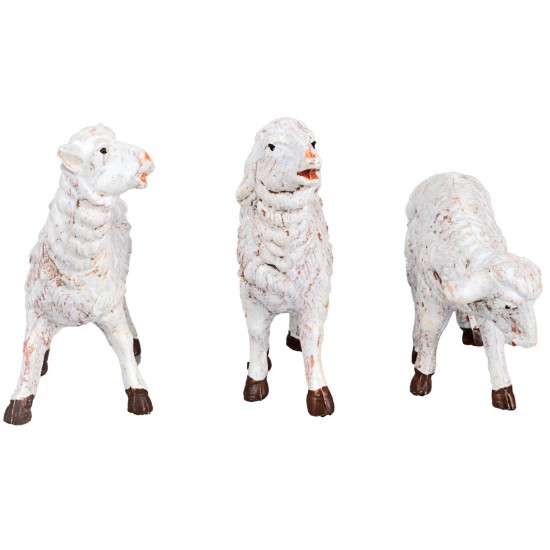 Pecore set 6 pezzi Fontanini serie 10 cm per presepe Mondo
