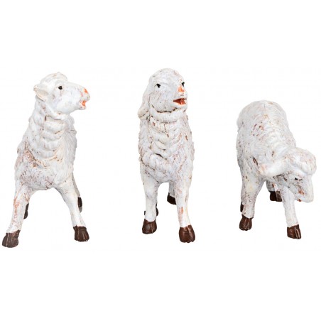 Pecore set 6 pezzi Fontanini serie 10 cm per presepe Mondo