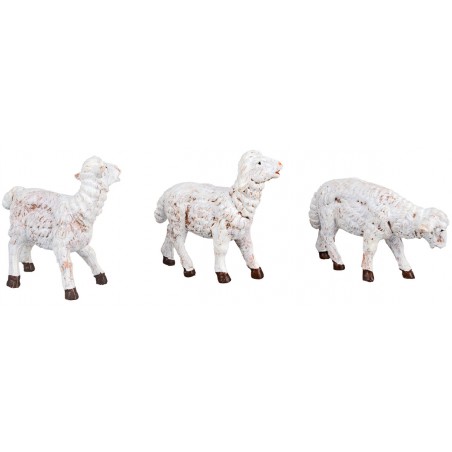 Pecore set 6 pezzi Fontanini serie 10 cm per presepe Mondo