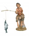Pescador con caña de pescar 10 cm Fontanini