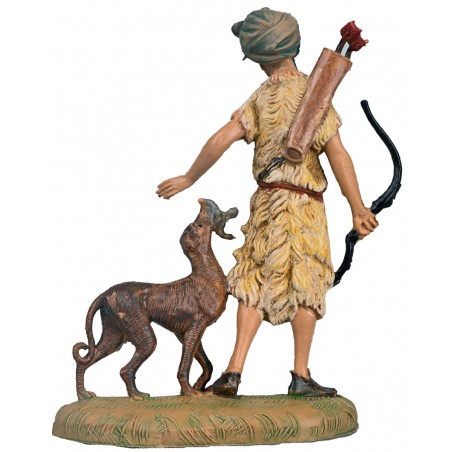 Archer with dog 10 cm Fontanini