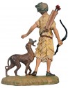 Arciere con cane 10 cm Fontanini per presepe Mondo Presepi