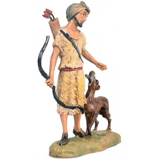Arciere con cane 10 cm Fontanini per presepe Mondo Presepi