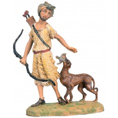 Archer with dog 10 cm Fontanini