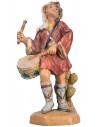Joven músico con tambor serie 9,5 cm Fontanini