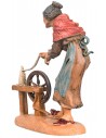 Anziana con arcolaio 10 cm Fontanini per presepe Mondo Presepi