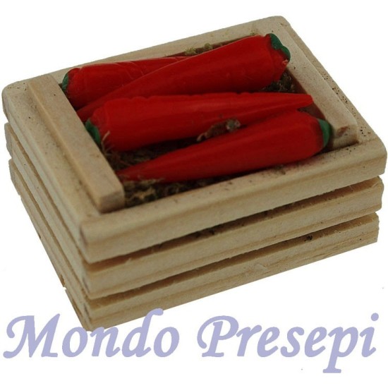 Caja de 3,5 cm dos listones zanahorias Mundo Pesebres