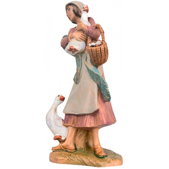 Mujer con gansos 9,5 cm Fontanini