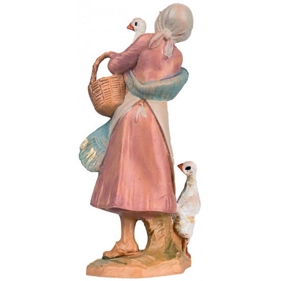 Woman with geese 9.5 cm Fontanini
