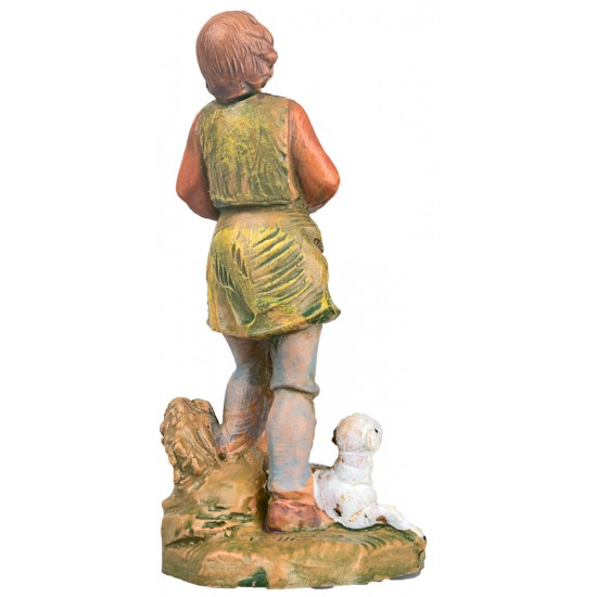 Pastor con bastón y oveja 9,5 cm Fontanini